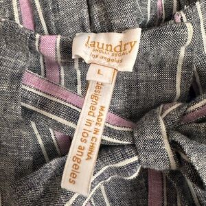 Laundry By Shelli Segal Midnight Striped Top